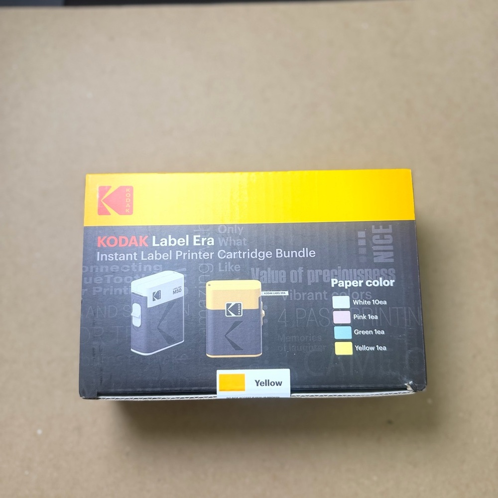 Unopened Kodak Label Era M50, Yellow